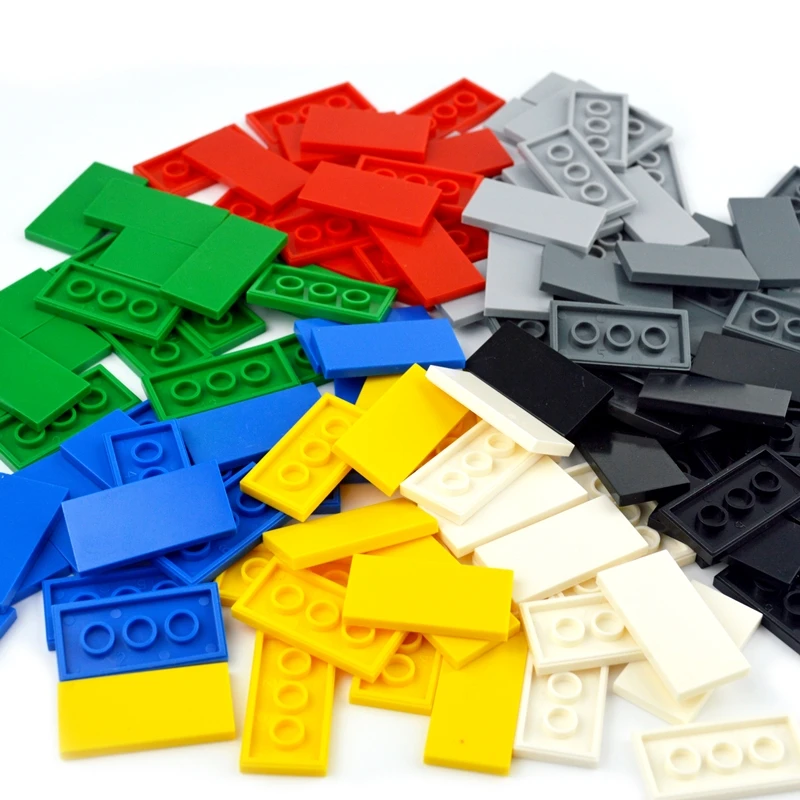 DIY Building Blocks Figure Bricks Ceramic Tile 2x4 Educational Creative MOC Bricks Smooth Flat 2*4 Tiles 87079 Toy for Children building blocks