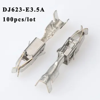 

100PCS DJ623-E3.5A male female Connector cable Terminal jacket auto Plug socket 2 pin Connector automotive plug