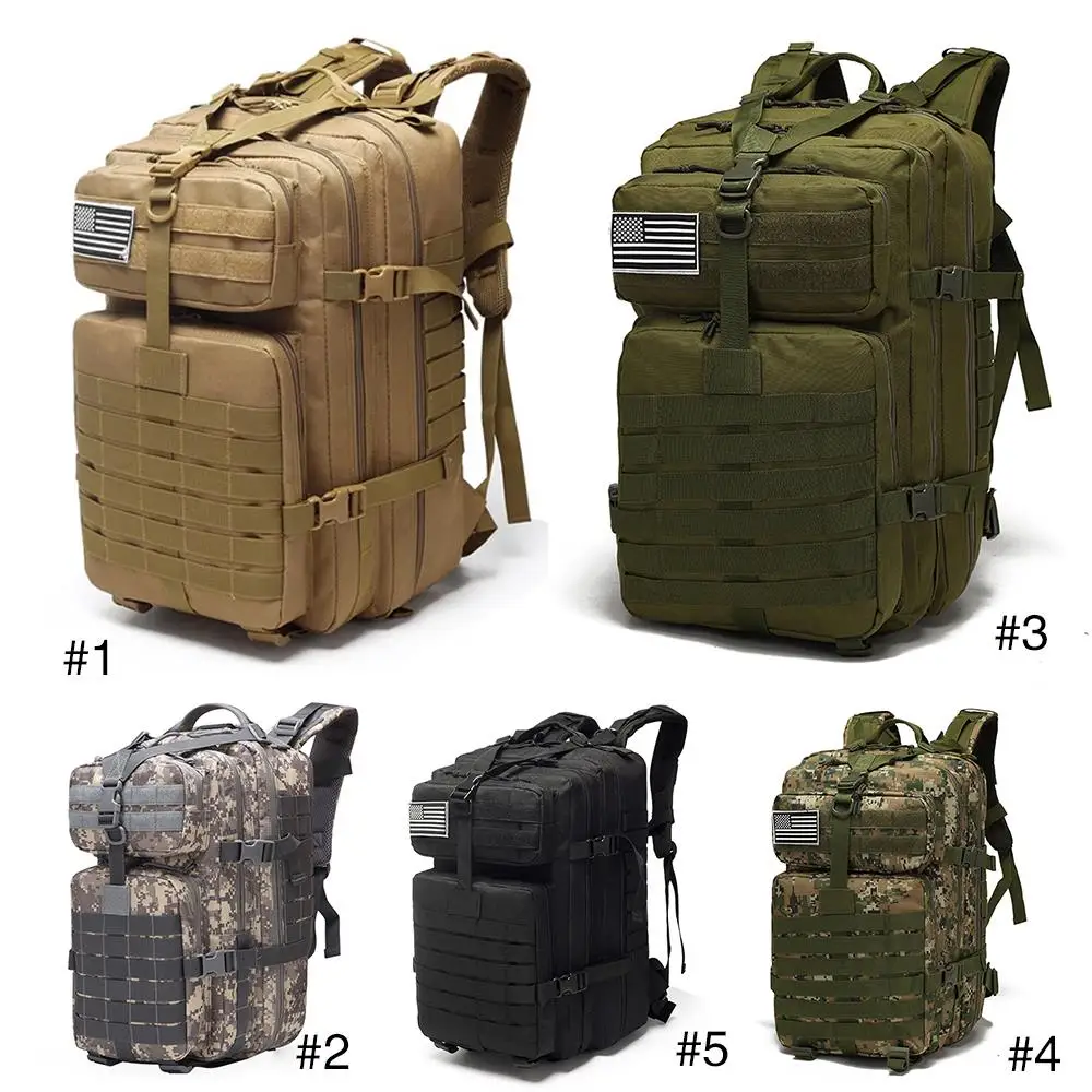 

40L 800D Waterproof Oxford Military Backpack Backpack Mountaineering Backpack Durable Field Survival Waist Camping Bag