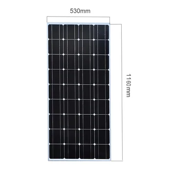 

Power generation for batteries, 100w PET semi-flexible solar panel solar cell for 12V Battery Power Charger