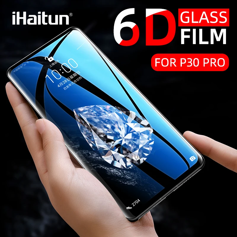 IHaitun роскошное 6D стекло для Huawei P40 Pro PE Lite Mate 30 P30 P20 20 закаленное Защита экрана Mate20 P полное покрытие