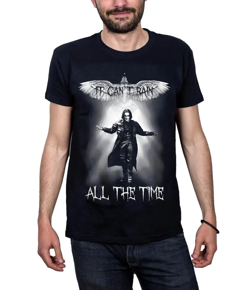 

T-shirt "The Crow", Crow t-shirt movie, Eric Draven, Brandon Lee, not always Llovera "It can not rain all the time", shirt XS to