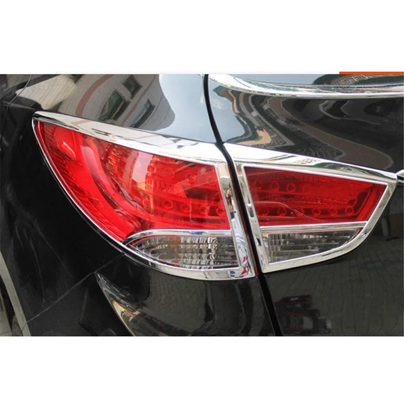 Для hyundai Tucson IX35 2010- Высокое качество ABS хром задний фонарь лампа капот украшения Накладка аксессуары 4 шт./компл