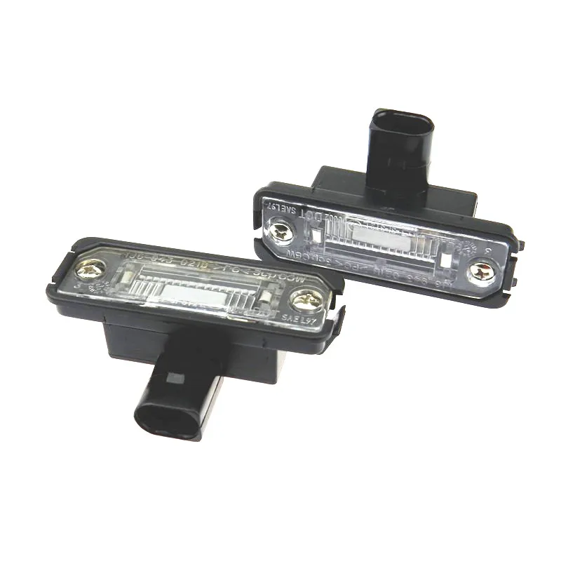 

AZQFZ 2 Pcs Rear License Plate Light Lamp For VW Golf MK4 Lupo Phaeton Polo Beetle 1J6 943 021 B 1J6 943 021B 6QD 943 021 A