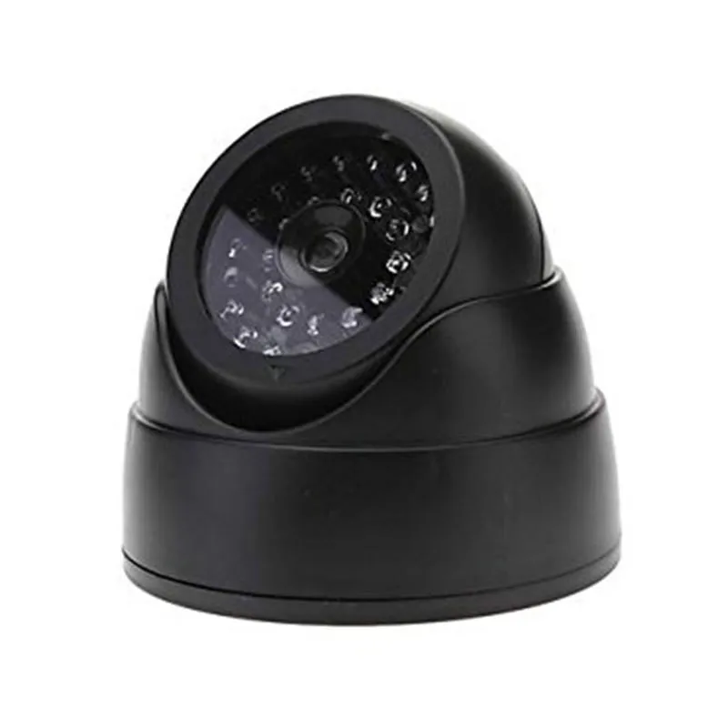 Наружная CCTV поддельная имитация манекена камера домашнее наблюдение безопасности мини-камера купола мигающий светодиодный светильник поддельная камера черный