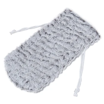 

Holiday Party Cute Gift Bag Gray Table Decorations With Drawstring Home Kitchen Christmas Wine Bottle Cover Dining Room