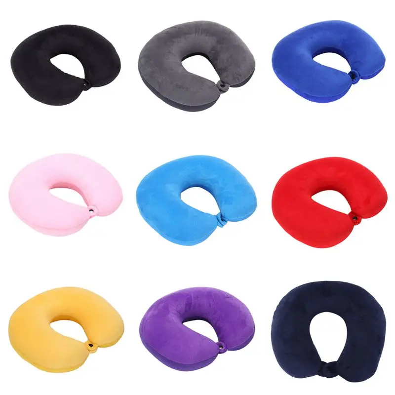 Уличная дорожная u-образная Подушка под шею пена заполненная подушка для путешествий эргономичный контурный дизайн для самолета поезда автомобиля автобуса офиса S7