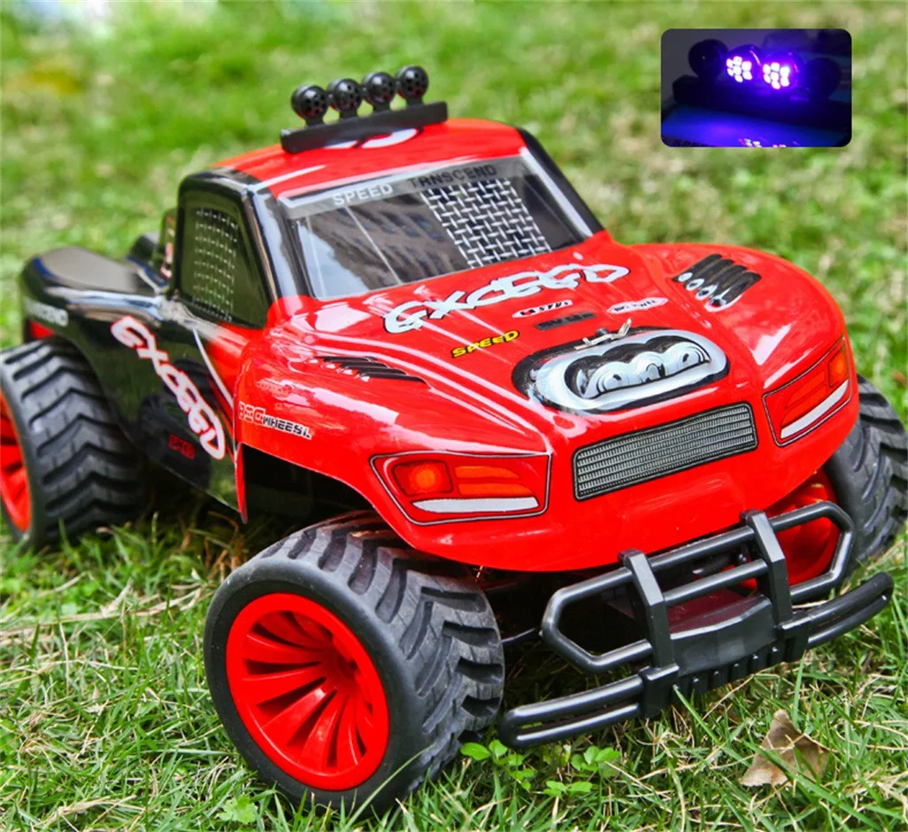 4WD RC M-onster грузовик внедорожник 2,4G дистанционное управление Buggy Crawler автомобиль красный