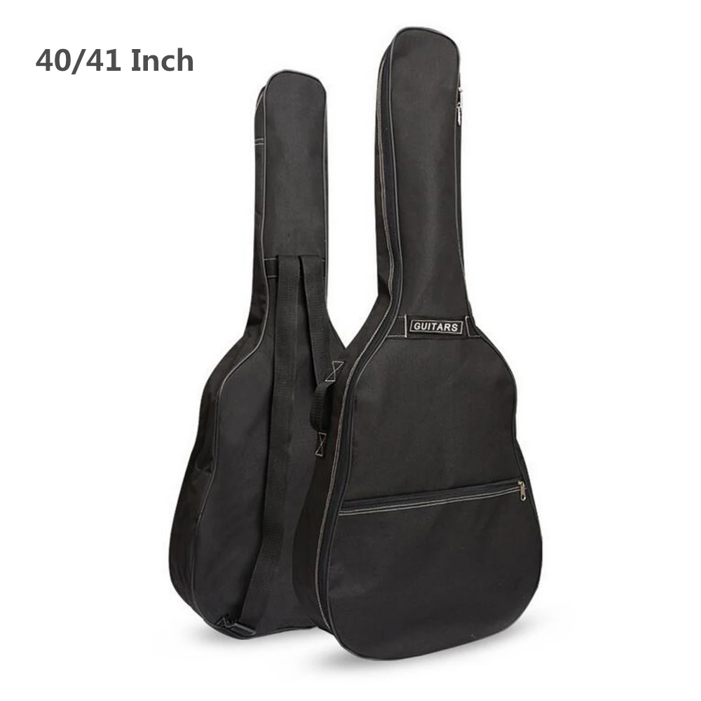 40 / 41 Inch Guitar Bag Carry Case Backpack 600D Oxford Acoustic Folk Guitar Gig Bag Cover with Double Shoulder Straps