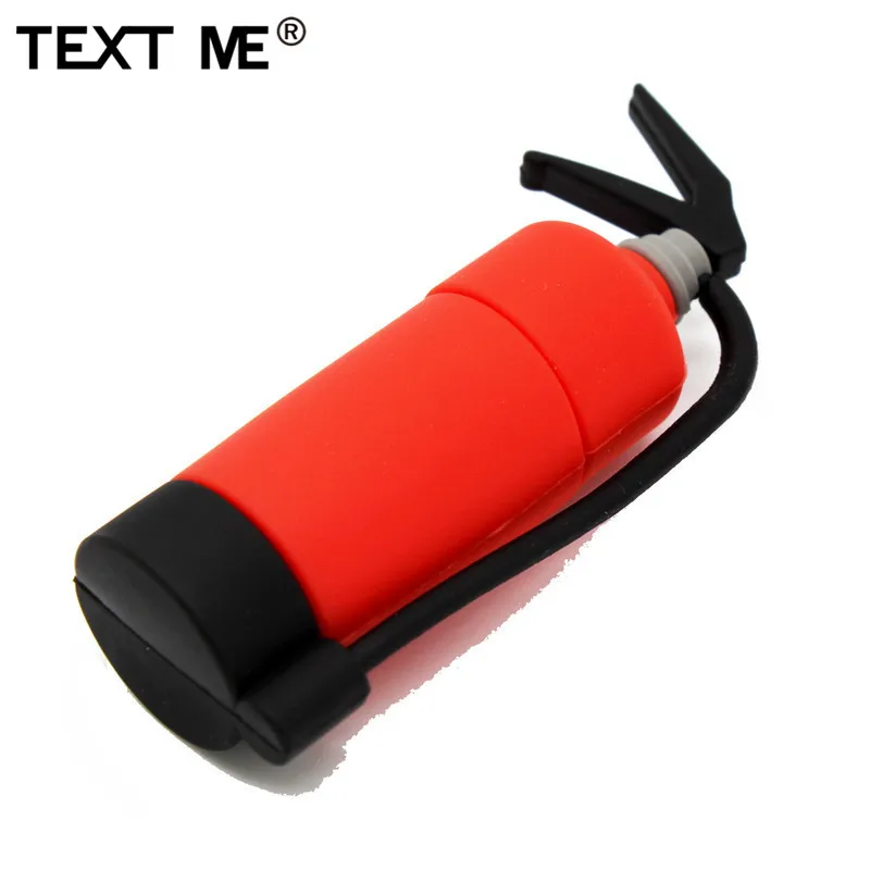 TEXT ME мультфильм Мини Огнетушитель usb2.0 4 ГБ 8 ГБ 16 ГБ 32 ГБ 64 ГБ флеш-накопитель USB флеш-накопитель креативный флеш-накопитель