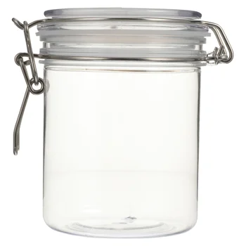 

1 Pc Portable Practical Durable Transparent Food Storage Container Airtight Canister Storage Jar Honey Pot for Home Restaurant S