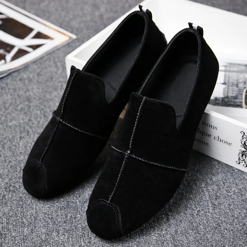 

2021 High Quality Tennis Shoes for Men Cheap Trainers Suede Light Soft Driving Sneakers Tenis Hombre Men Sports Chaussures Homme