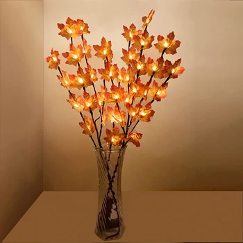 20LED Maple Leaf Tak Licht Verlichte Takje Takken Batterij Operated Maple Leaf Tafel Verlichting Voor Thanksgiving Herfst Fall Decor 20LED Maple Leaf Tak Licht Verlichte Takje Takken Batterij Operated Maple Leaf Tafel Verlichting Voor Thanksgiving Herfst Fall Decor