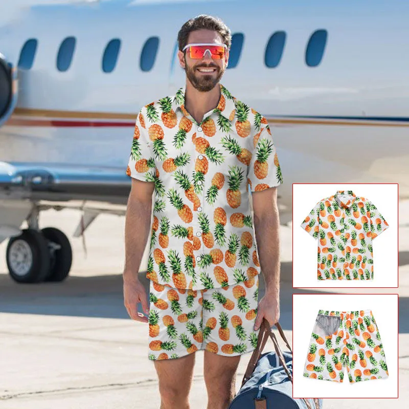 Повседневная Гавайская Мужская рубашка с принтом, летняя, camisa masculina, уличная мода, белая, короткий рукав, праздничная, ropa hombre blusa