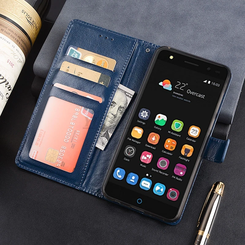 Роскошный кожаный чехол-книжка для zte Blade V7 Lite с магнитной пряжкой и ремешком, чехол-кошелек с подставкой, глянцевый чехол для телефона zte Blade V7Lite