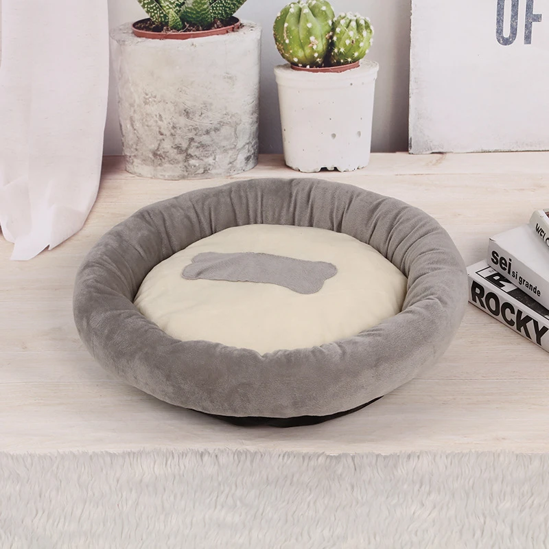 

Benepaw Warm Bone Small Medium Dog Bed Autumn Winter High Quality Antiskid Short Plush Soft Pet Puppy Cushion House Elastic