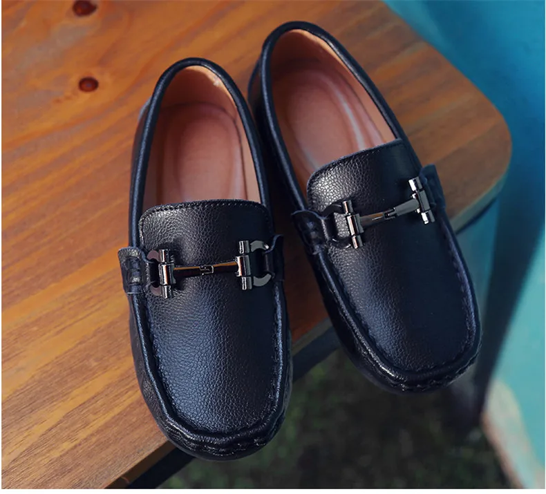2020 Spring Genuine Leather Kids Shoes for Boys Flats Mocassins Fashion Soft Children Shoes For Boy Girls Casual Flat Slip On Loafers (11)