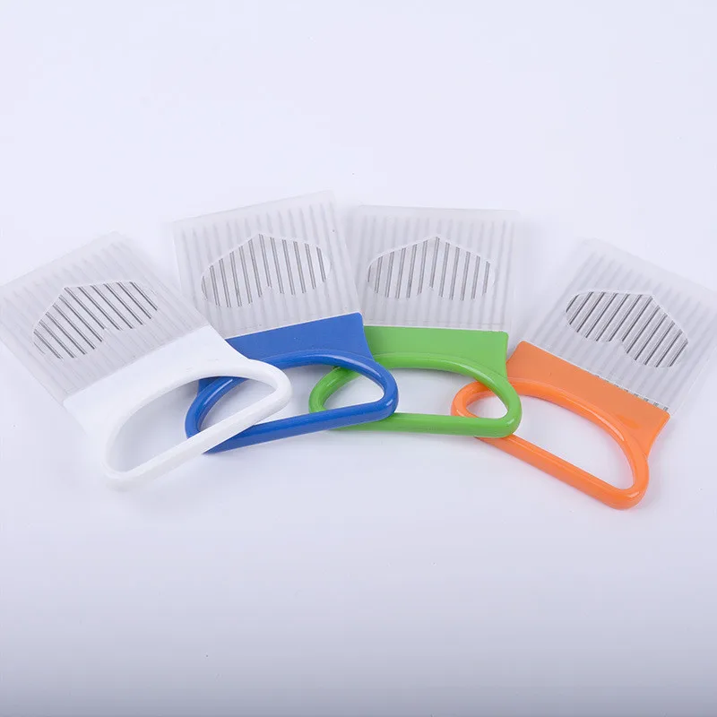 Tomato Onion Slicer, Vegetables Slicer, Cutting Tool, Aid Holder, Guide Slicing Cutter, Shrinders, Safe Fork, Kitchen Cooking