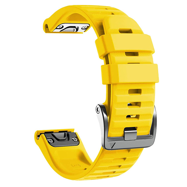 26MM Quick Release EasyFit Silicone Watch Wrist Band Strap For Garmin Fenix 6 6X Pro Fenix5 5X 3HR 935 945 Wristband Bracelet