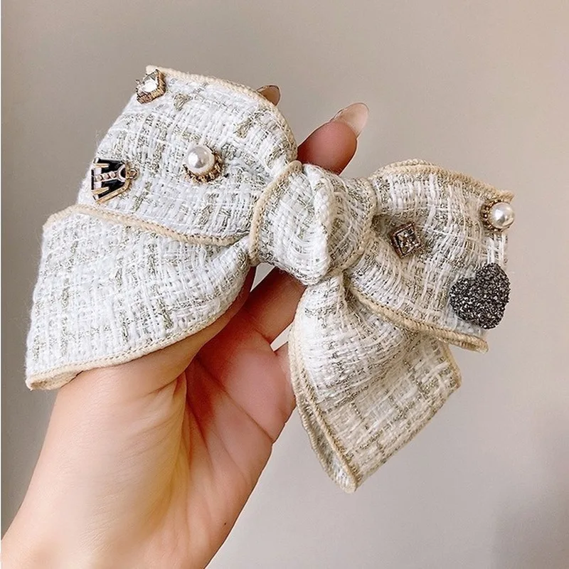 Korean version of the new small fragrance bow hairpin hair