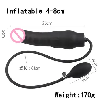 Silicone Huge Inflatable Dildos Big Realistic Dildo For Women Vaginal Dilatador Butt Plug Giant Dildo For Anal Adult Sex Toys 2
