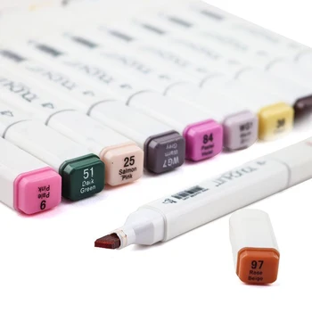 

30 Colors Artist Sketch 2 Head Marker Set for School Drawing Sketching TSH Shop