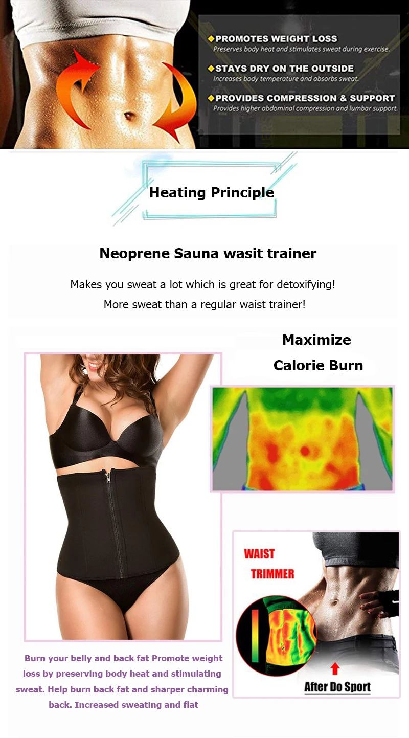 Waist Trainer Sexy Body Shaper S-3XL 6 Steel Bone Neoprene Underbust Corset Waist Cincher Slimming modeling strap Belt Shapewear