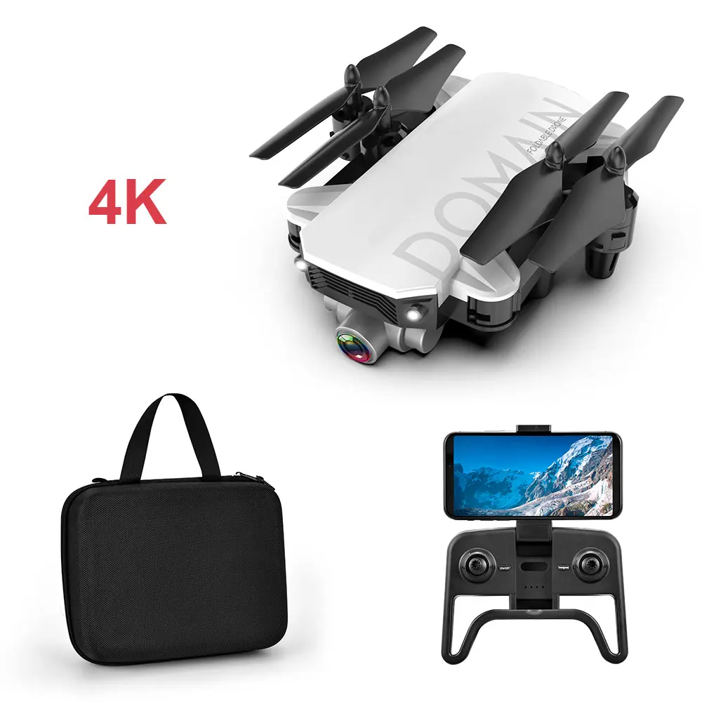 White 4k Storage Box Складной Квадрокоптер Дрон с широкоугольной HD камерой 4K Дрон вертолет оптическое позиционирование потока Дрон VS F8 R8 SG706 камера Дрон - Цвет: White 4k Storage Box