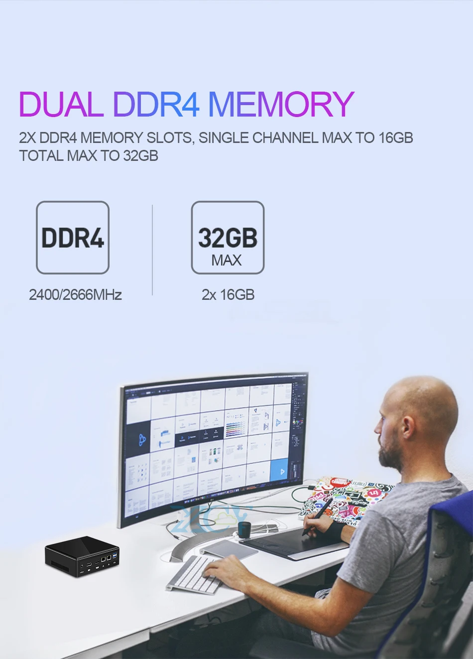 computador windows 10 2 * ddr4 m.2