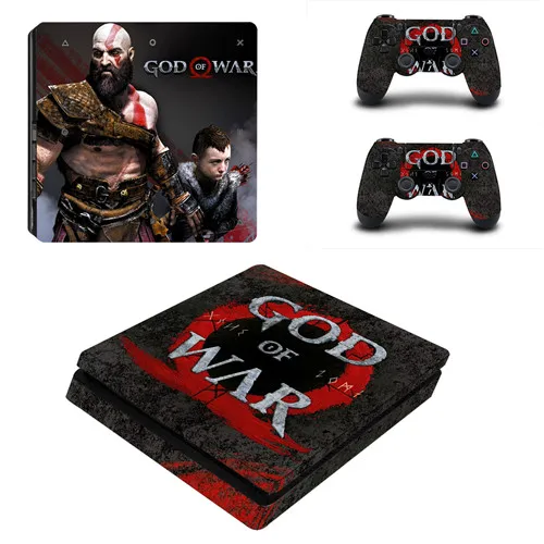 God of War 3 Полное покрытие лицевой панели PS4 тонкая кожа Виниловая наклейка, стикер для Playstation 4 консоль и контроллер PS4 тонкая кожа - Цвет: P4SQB0152