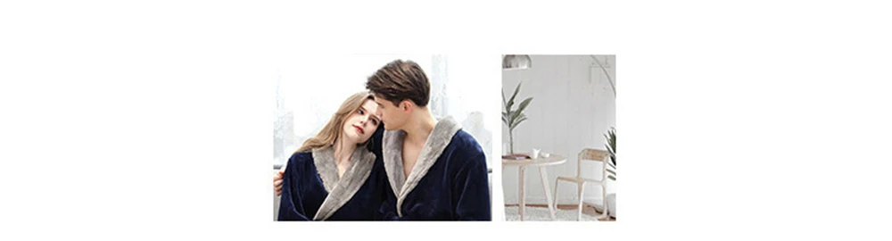 Women winter bathrobe with Hooded noble couple warm thick flannel velvet robes roupao feminino loose soft homewear sleepwear