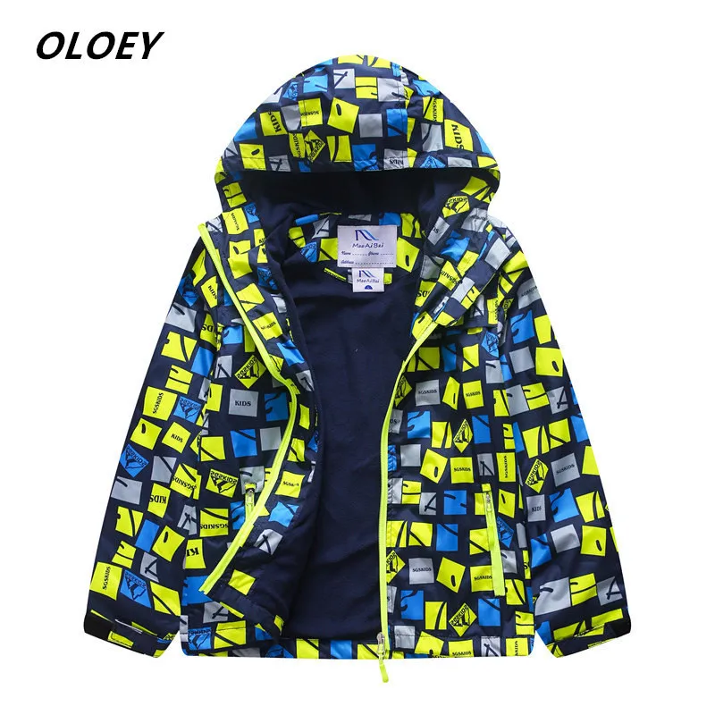 

2019 New Boy Plus Velvet Hooded Windbreaker Children's Jacket Girl Autumn And Winter Jacket Jacket Zipper Shirt Uv Protection