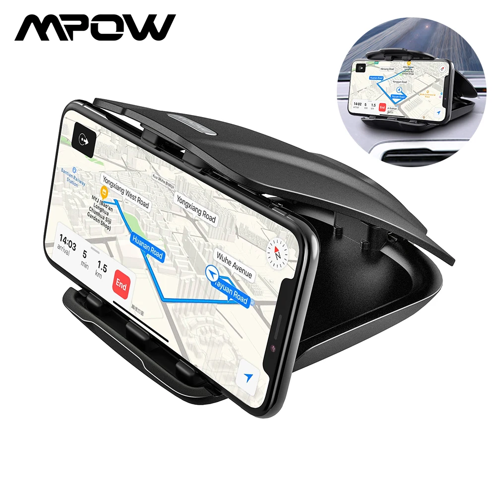 Автомобильный держатель для мобильного телефона Mpow на приборную панель с GPS