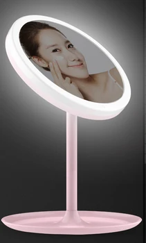 

Led makeup mirror зеркало для макияжа touch screen desktop mirror USB rechargeable travel folding bathroom beauty mirrors