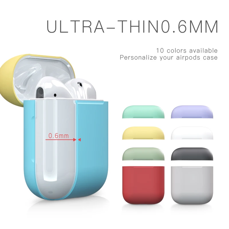 Модный силиконовый чехол для наушников Apple Airpods защитный беспроводных Bluetooth