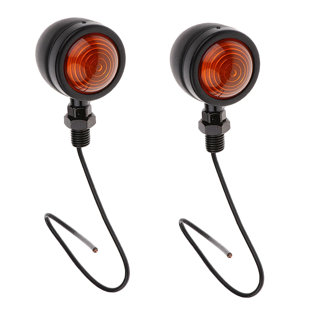 

2*Amber Car Motorcycle Turn Signal Indicator Light For Harley Suzuki Yamaha