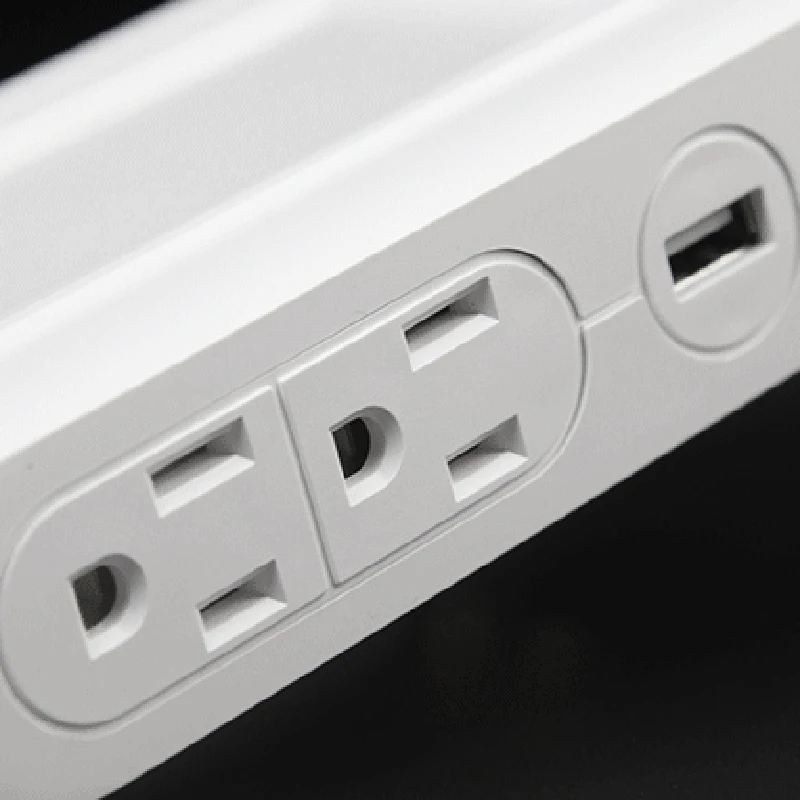 Настенное зарядное устройство, 2 порта usb и 4 розетки переменного тока зарядная станция, ночной светодиодный светильник с защитой от перенапряжения, розетка Exte
