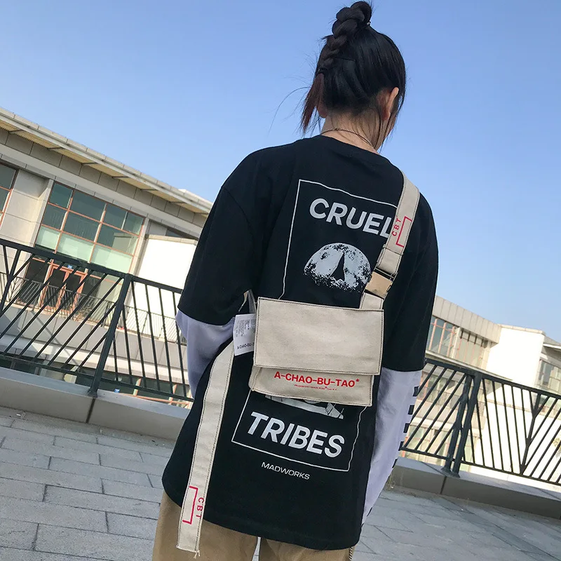 Зимняя трендовая сумка в Корейском стиле, Женская холщовая сумка-мессенджер, уличная сумка с мягкой поверхностью, сумка через плечо