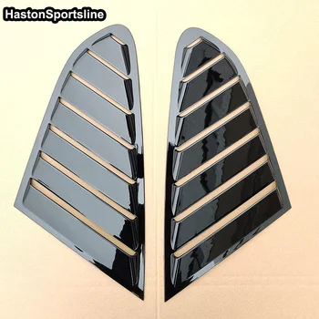 

A5 Side Window Triangle Shutters decoration Air intake Trims Vent Louvers Scoop Cover for Audi A4 4door 2008-2019