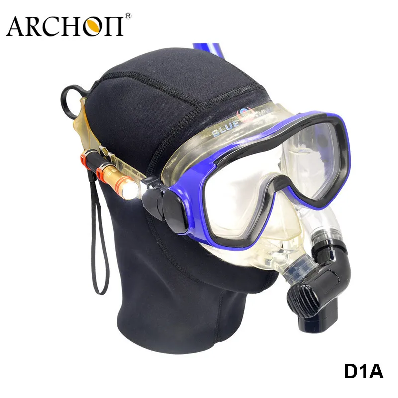 Archon D1A LED AAA Battery Mini Diving Light 100 Meters Depth Underwater Torch Lantern Diver Professional Scuba Mask Flashlight