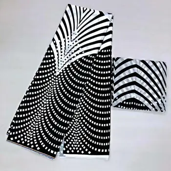 

african wax pattern print satin silk stretch fabric for dress creative Digital print wax satin silk fabric 4 yards +2yard m0022