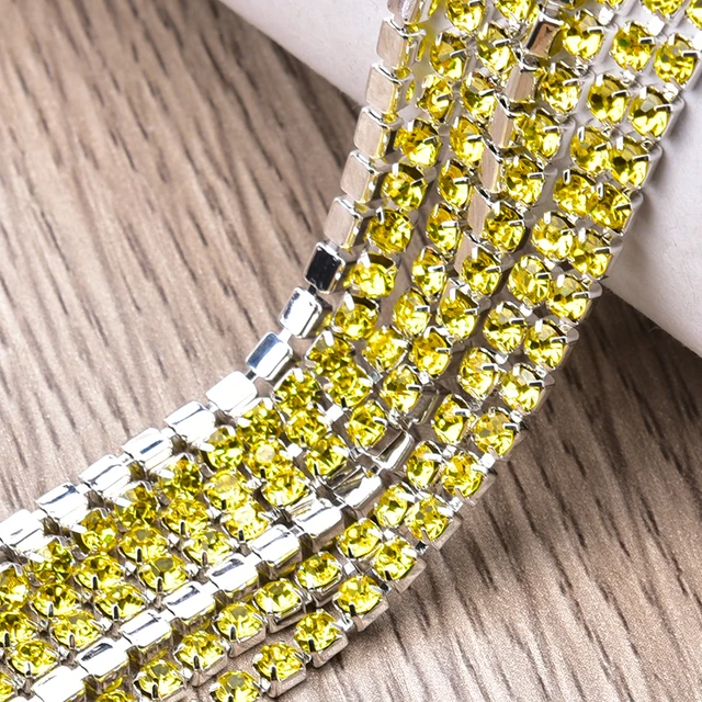 Hot Sale Sewing Rhinestone Cup Chain Ss6-Ss28 Glitter