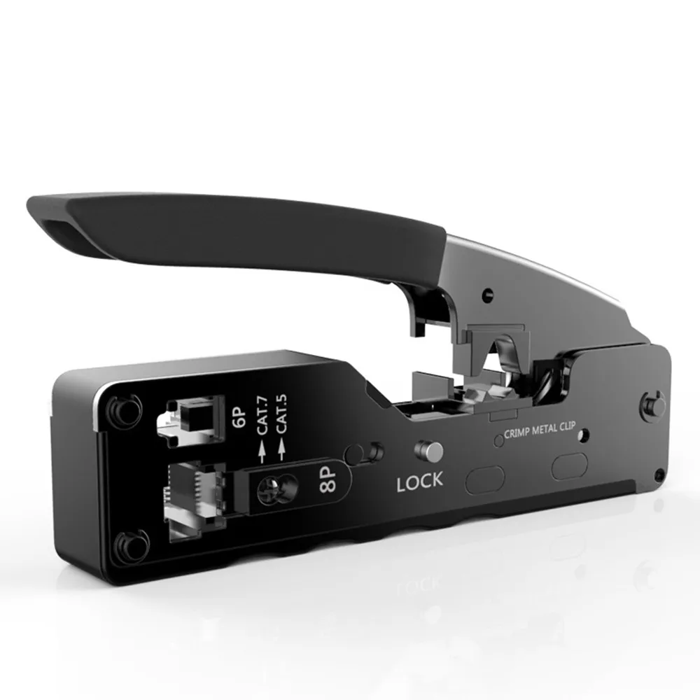 RJ45 Cat7 Network Cable Pliers 6P 8P Crystal Head Dovetail Clip Crimper Pliers Cat5e Cat6 Cat 7 Networking Crimping Tools RJ 45