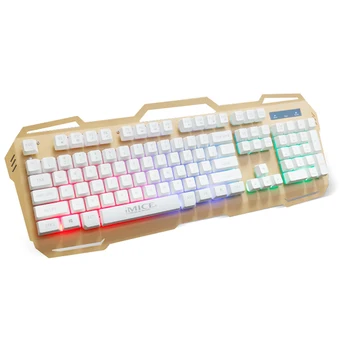 

iMICE AK-400 104 Keys USB Wired Keyboard Metal Backlit Waterproof Suspension Multifunctional Gaming Keyboard for PC Laptop