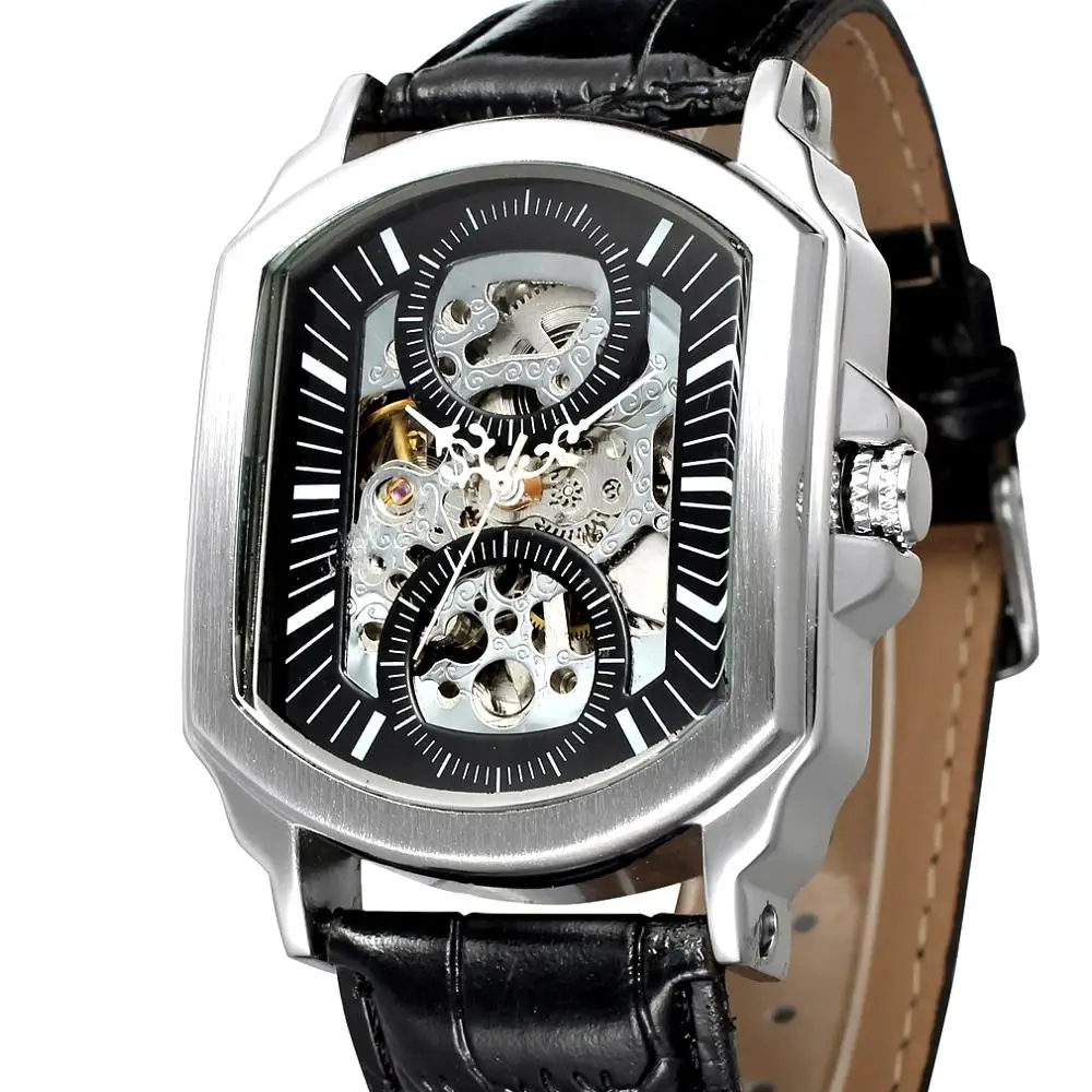 FORSINING Orologio da polso eccanico da uoo, ipereabile, scheletro