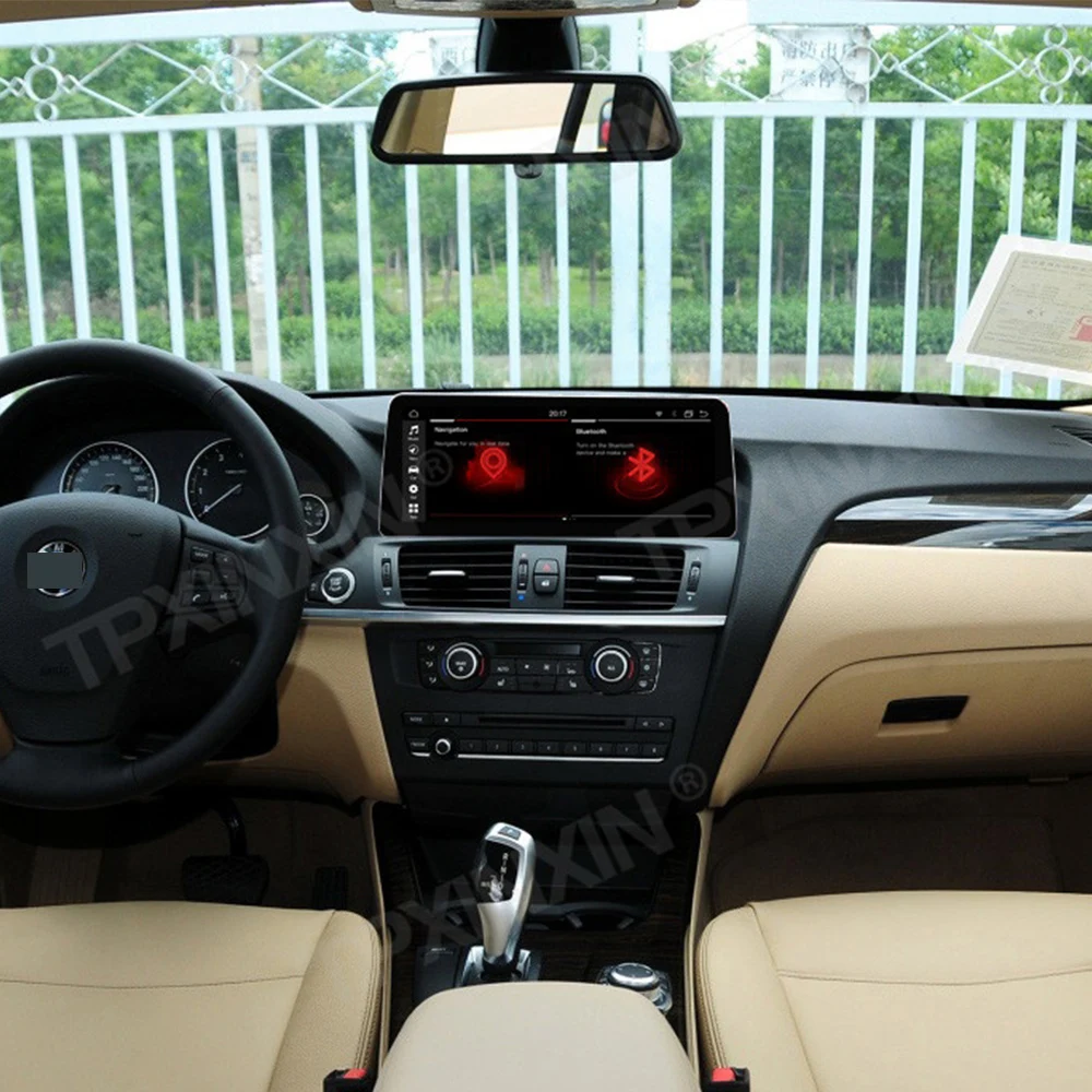 Автомобильный стереомагнитофон с GPS-навигацией 12 3 дюйма для BMW X3/X4/F25/F26 Android 8 ГБ + 128
