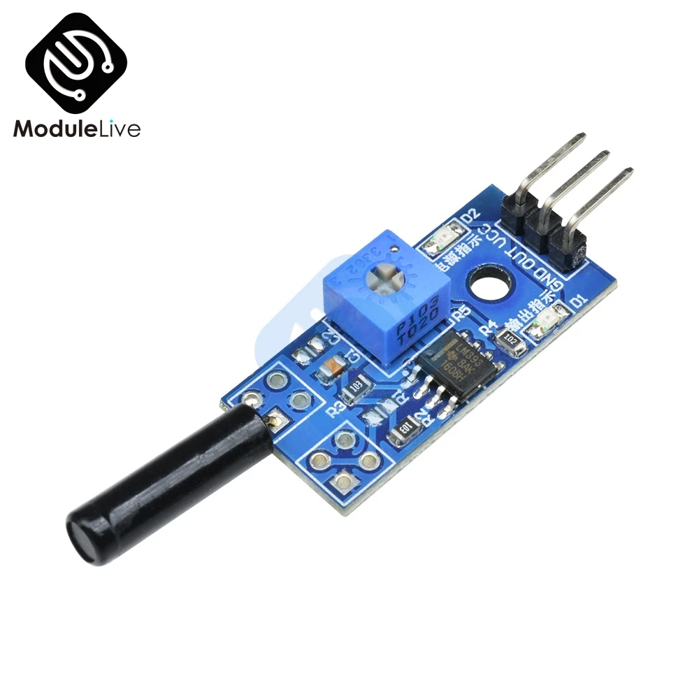 DC 3 V-5 V Высокочувствительный переключатель вибрации LM393 переключатель датчика вибрации модуль инструменты ударный переключатель для ардуино вентилятор авто автомобиль