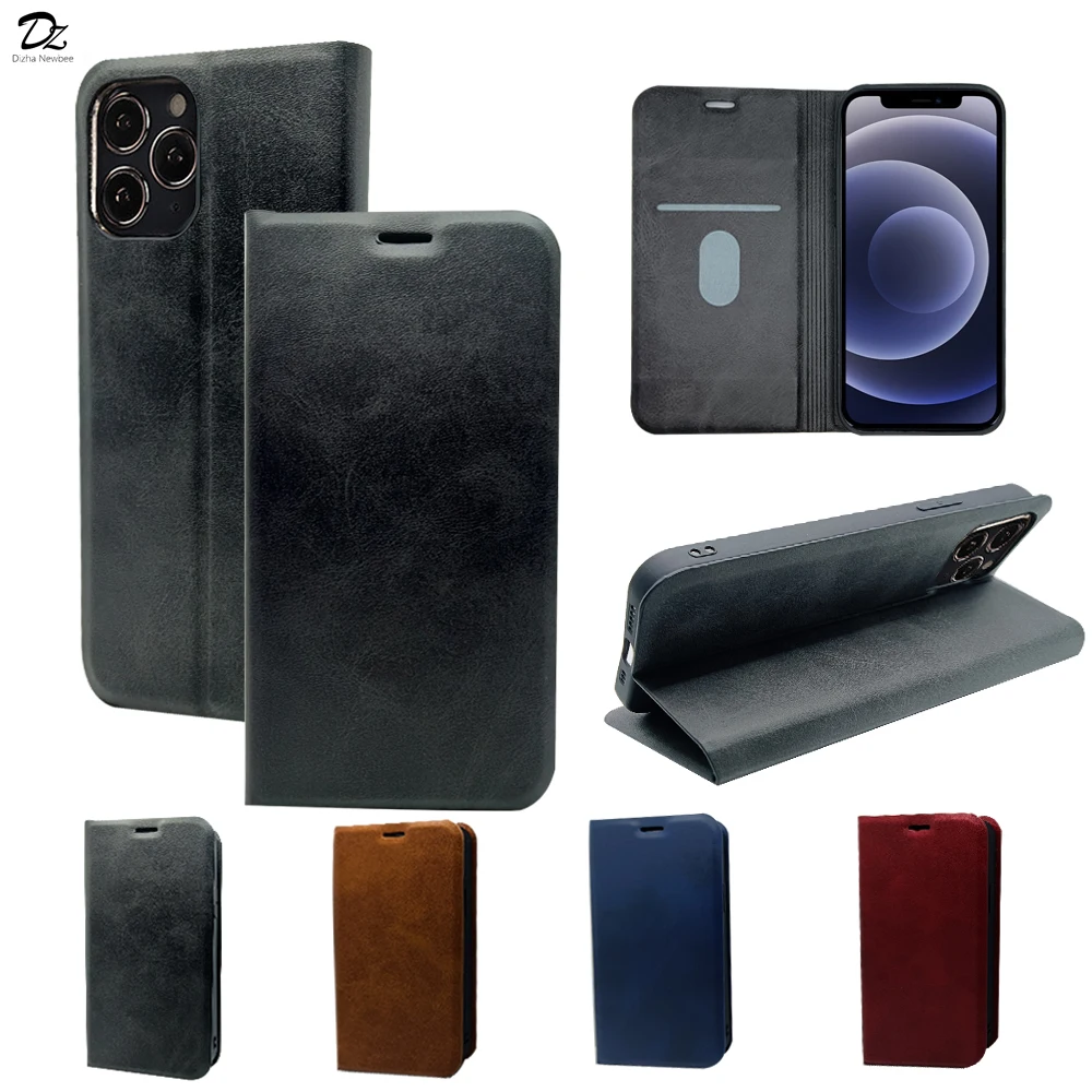 Étui magnétique en cuir avec porte-cartes et portefeuille pour iPhone, pour modèles SE 2020 12 Mini 11 Pro XR XS Max 6 6s 7 8 Plus