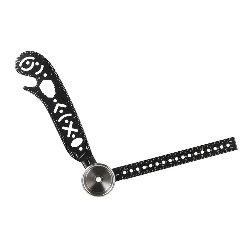 

Scale Ruler Magnet Multifunctional Drawing Ruler Scale Ruler Drawing Compass Pattern Measuring Drawing Ruler Tool