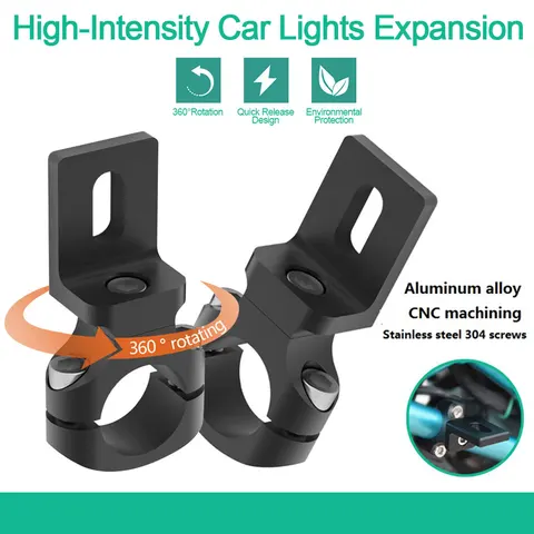 Handlebar 22mm 7/8inch Motorcycle Headlight Bracket Spotlight Mount Holder Tube Clamp for Cafe Racer Chopper